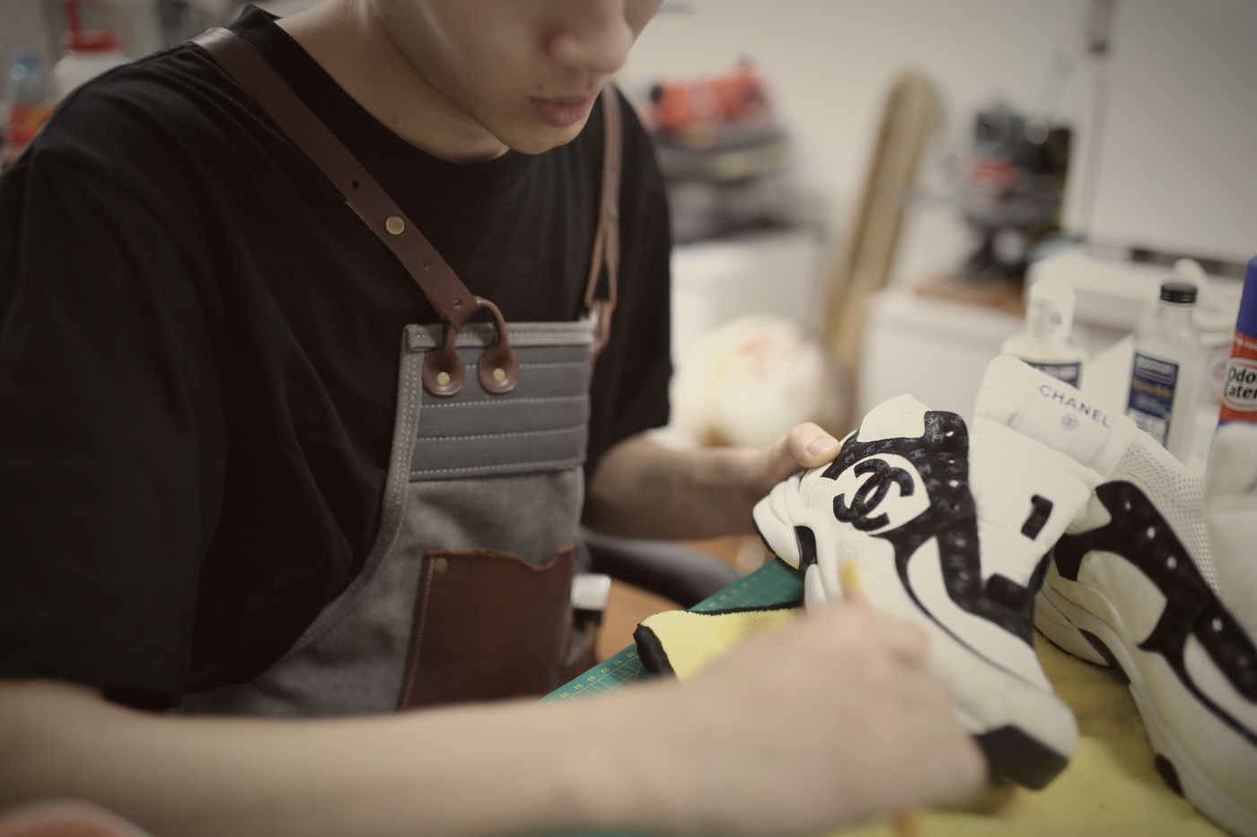 Cleaning Chanel sneakers