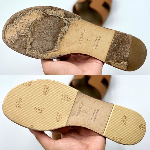 Hermès Oran: rubber sole protector